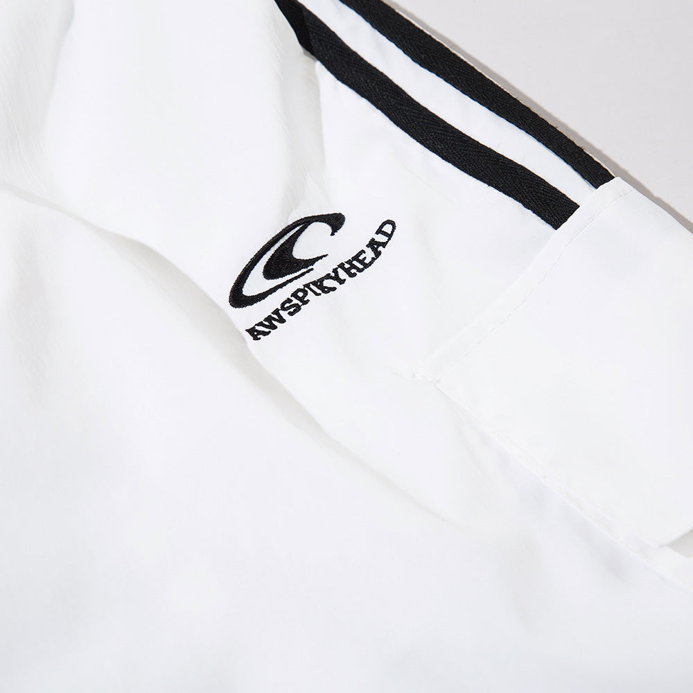 Men's Color Matching Three-bar Casual Pants