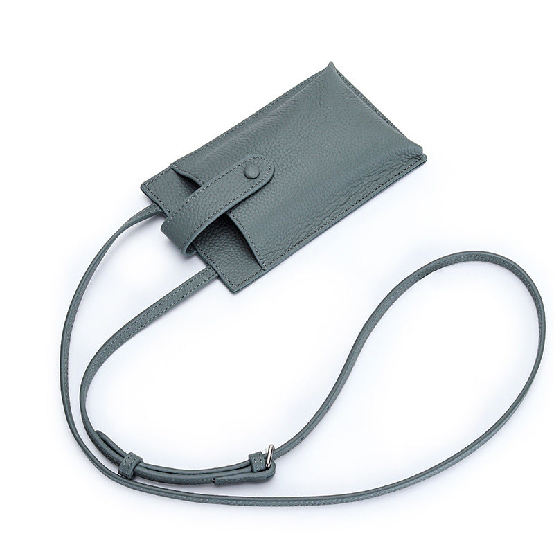 Bolso bandolera pequeño elegante de cuero de vaca de primera capa con un solo hombro