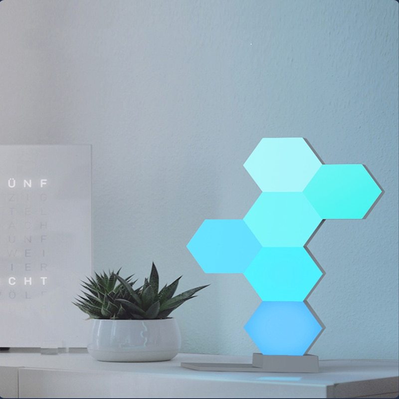 Lampe quantique pour maison intelligente, commande vocale avec application, 1600W, teinte lumineuse, secousse