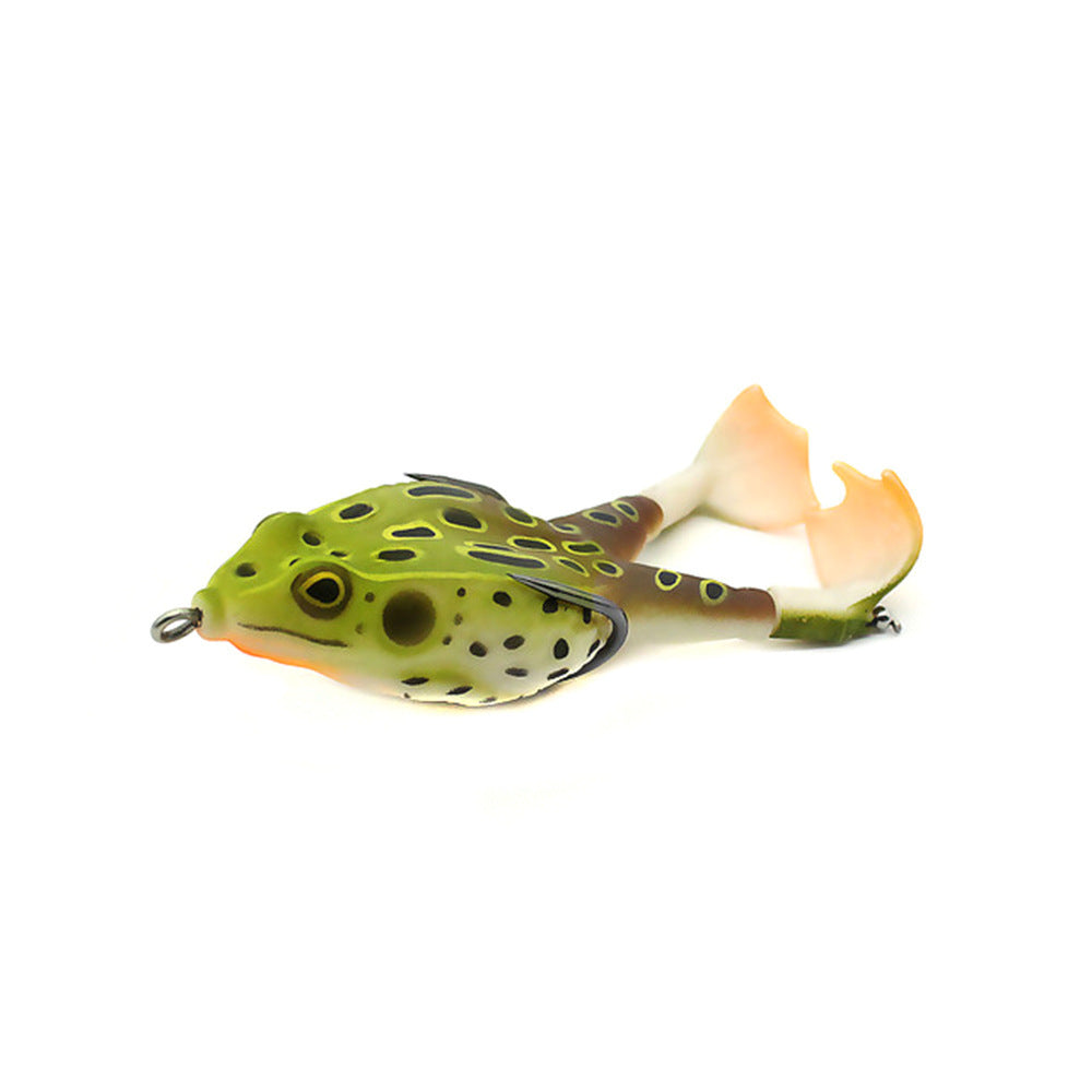 Appât souple grenouille à double hélice