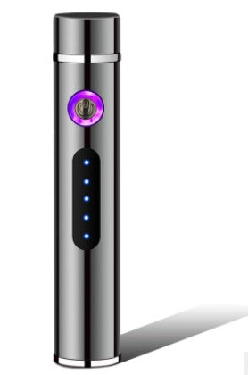 Briquets électriques en métal, coupe-vent, double plasma, rechargeable, USB