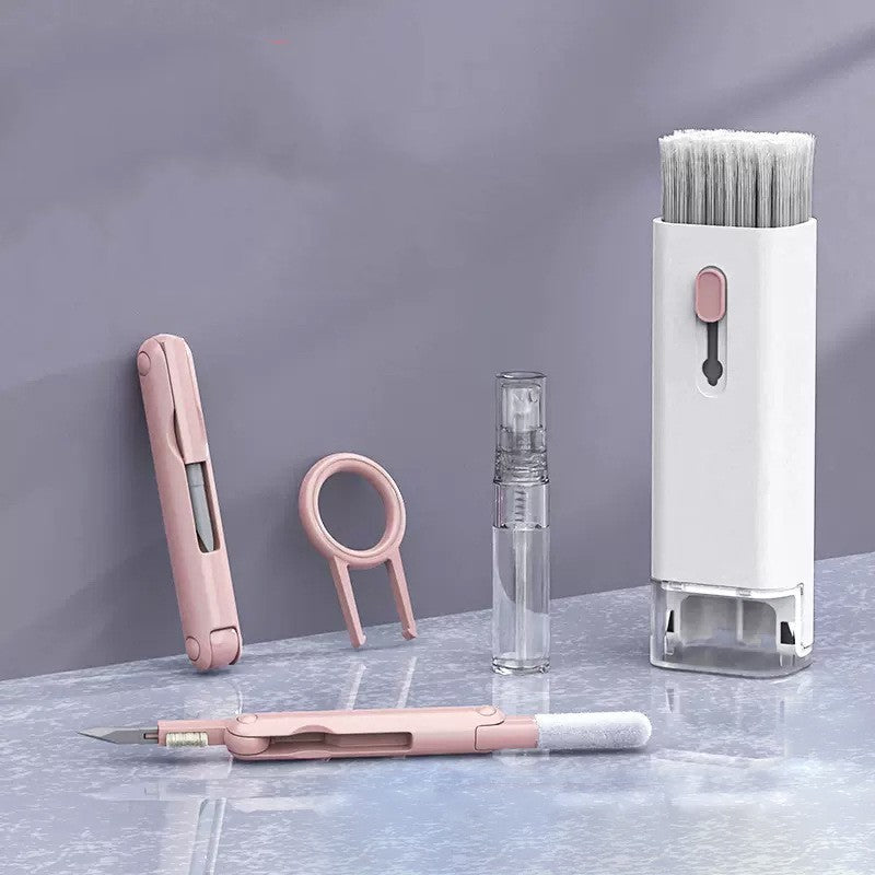 Pluma de limpieza de teclado de auriculares portátil multifuncional 7 en 1