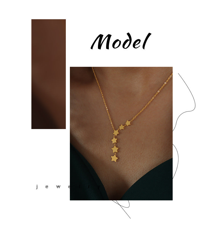 Naturel XINGX en forme de gland capricieux pendentif lumière de luxe minorité Simple titane acier collier bijoux