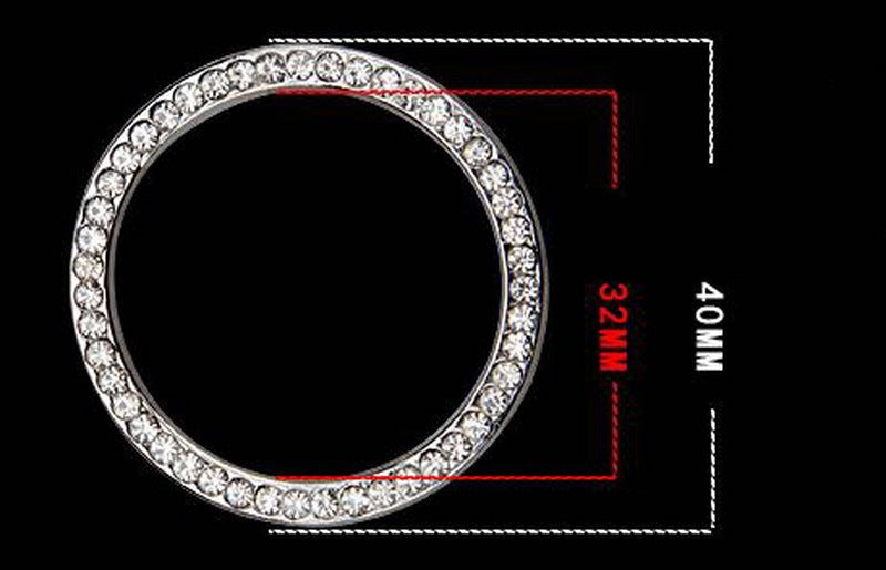 Decoración del anillo de encendido con un solo clic de diamantes