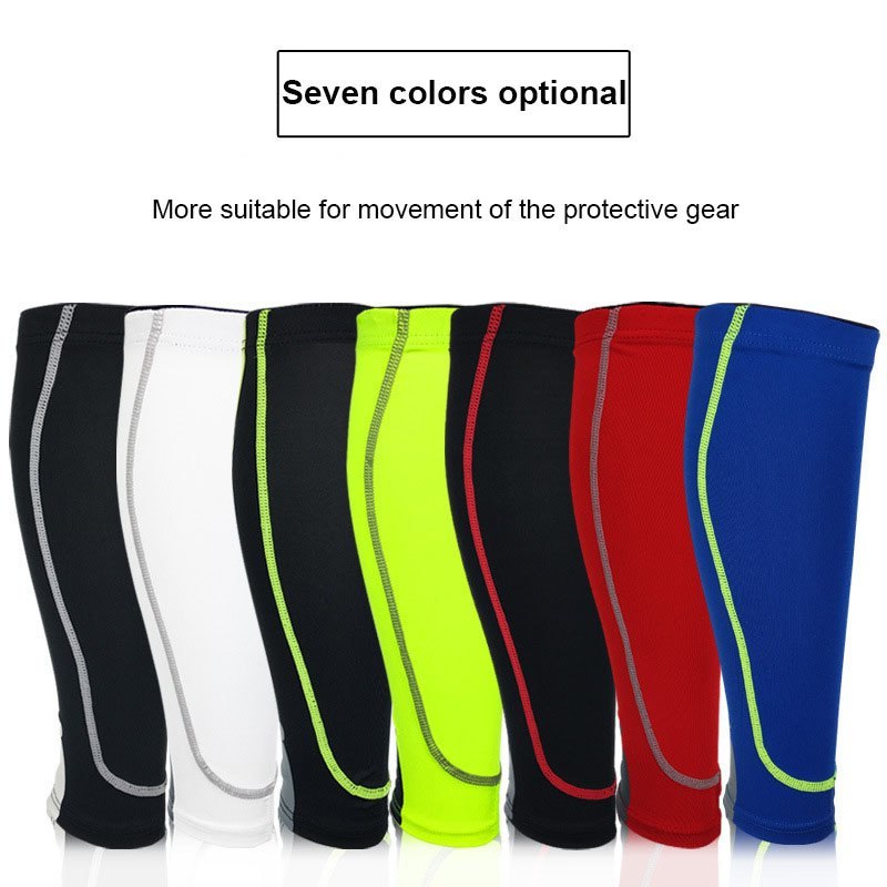 Attelle de jambe de mollet pour hommes et femmes, 1 pièce, soutien, manches extensibles, Compression, exercice, basket-ball, Football, genouillères 