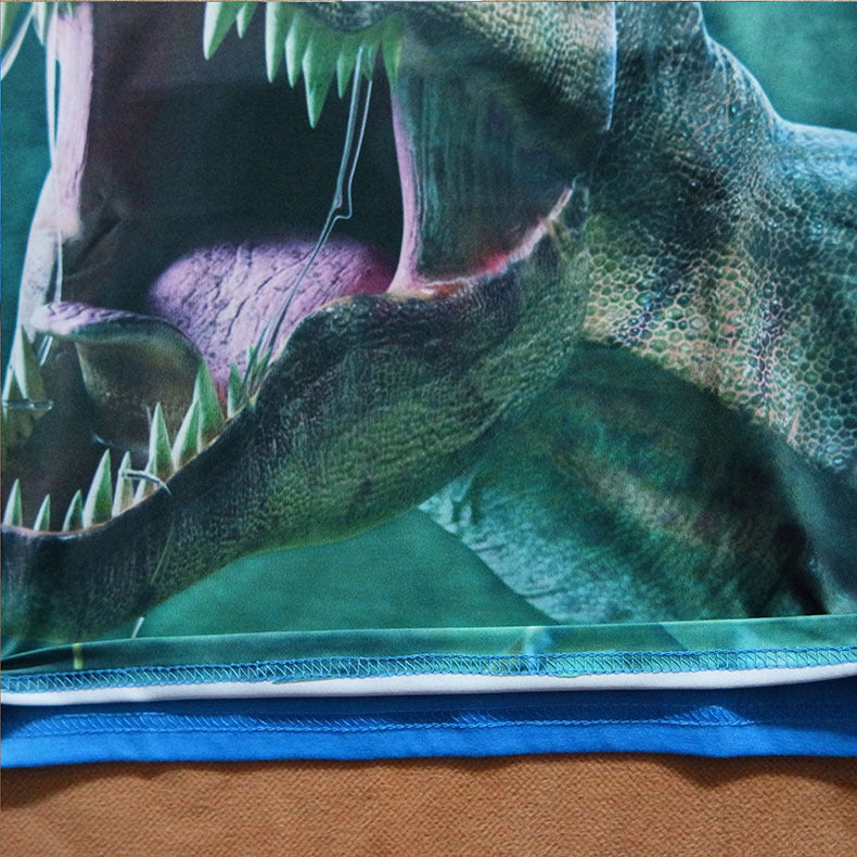 Cuello redondo Niño de dibujos animados Manga corta