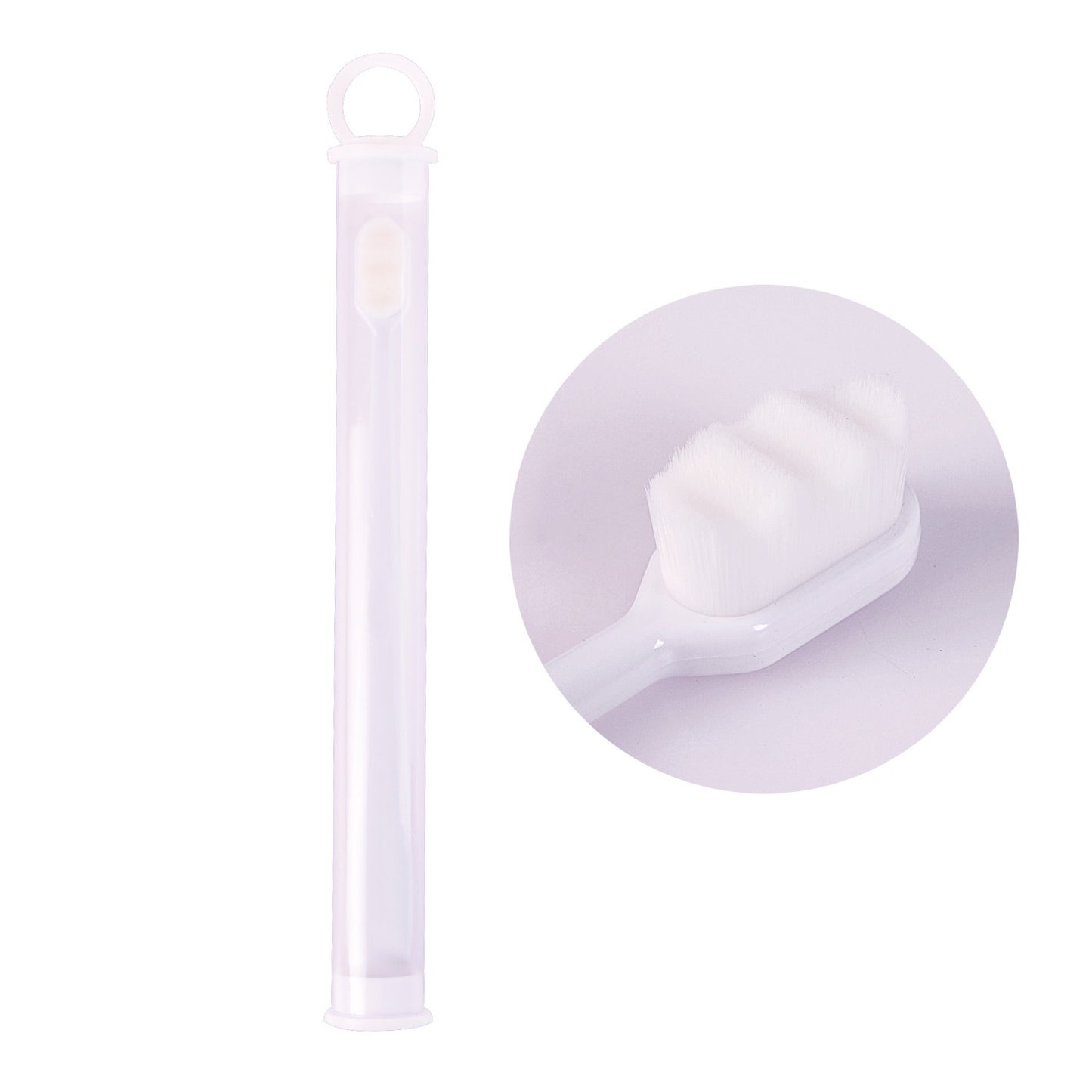 Brosse à dents Ultra-fine, poils Super doux, nettoyage en profondeur, Portable, outils de soins bucco-dentaires, nettoyage buccal, voyage