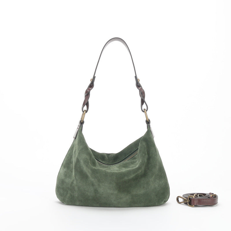 Sac messager à bandoulière Portable en cuir de vache, couche supérieure de haute qualité