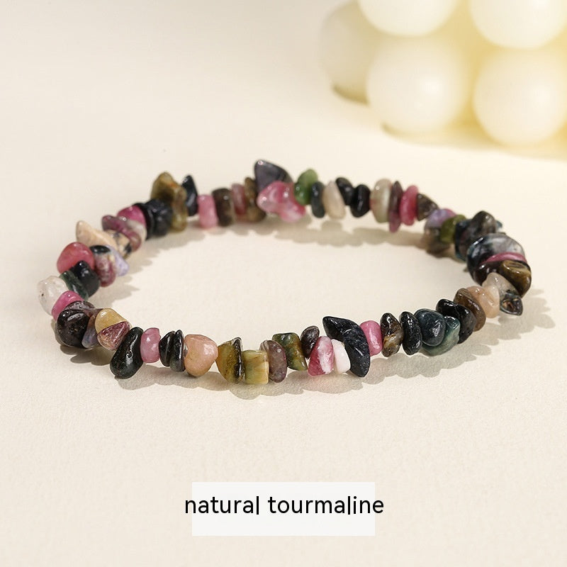 Natural Crystal Gravel Agate Aventurine Irregular Bracelet