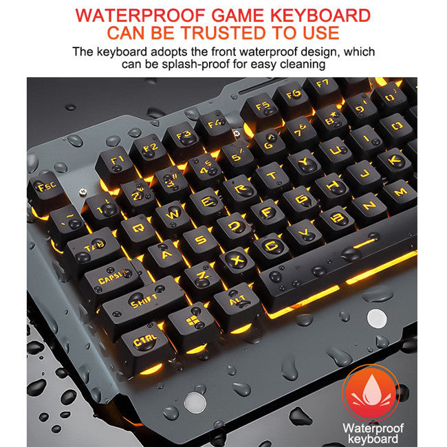 Teclado mecánico con cable para juegos