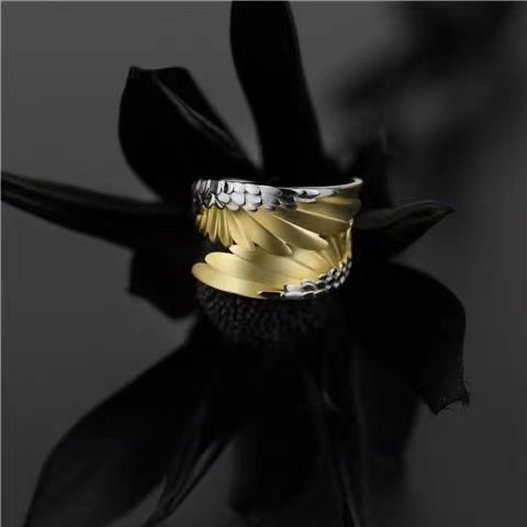 Boucles d'oreilles artistiques pour femmes, ornement, Couple, bague, collier, 925