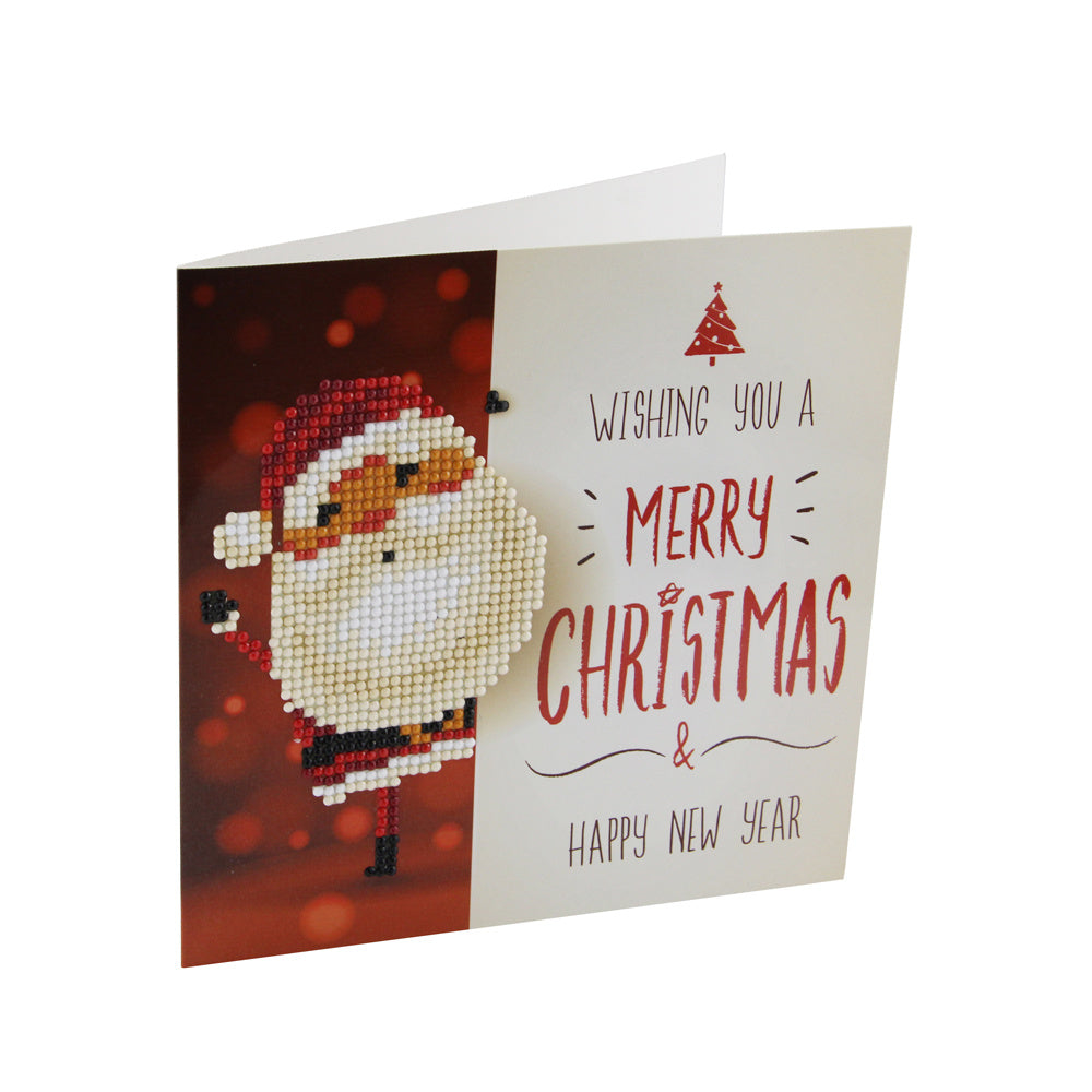 Cartes de vœux avec peinture diamant 5D, bricolage de noël, cartes postales d'anniversaire, dessin animé, Festival pour enfants, cartes de vœux brodées, cadeaux