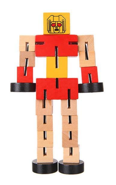 jouets robots en bois