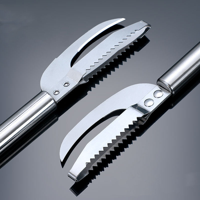 Cocina 3 en 1, cepillo de escala de acero inoxidable, raspador de pescado, raspador de pescado multifunción, herramienta de escala, cuchillo de fauces de pescado 