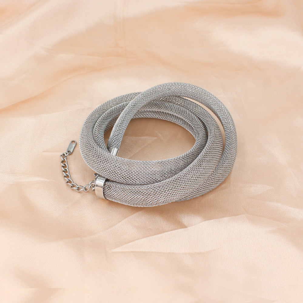 Metal Winding Twin Bracelet