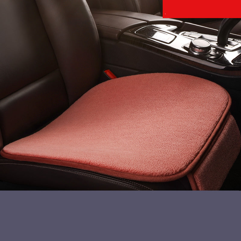 Coussin de siège de voiture en peluche polaire, coussin de siège d'hiver sans dossier, pièce unique