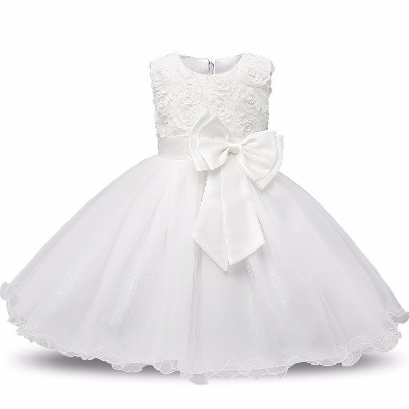 Robe princesse à fleurs pour filles, Tutu d'été, robes de fête d'anniversaire et de mariage