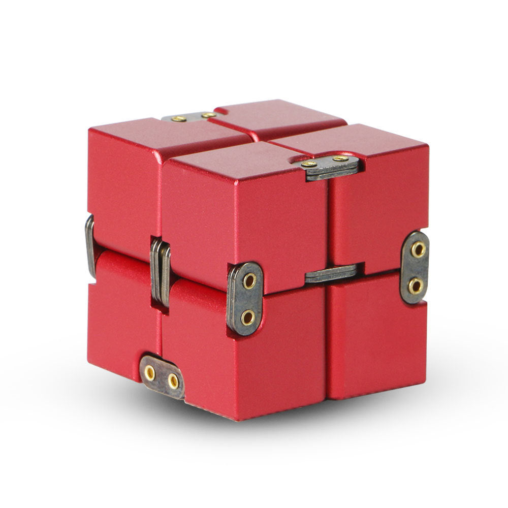 Jouet anti-Stress Cube infini en métal de qualité supérieure, décompresse Portable, jouets relaxants pour enfants et adultes