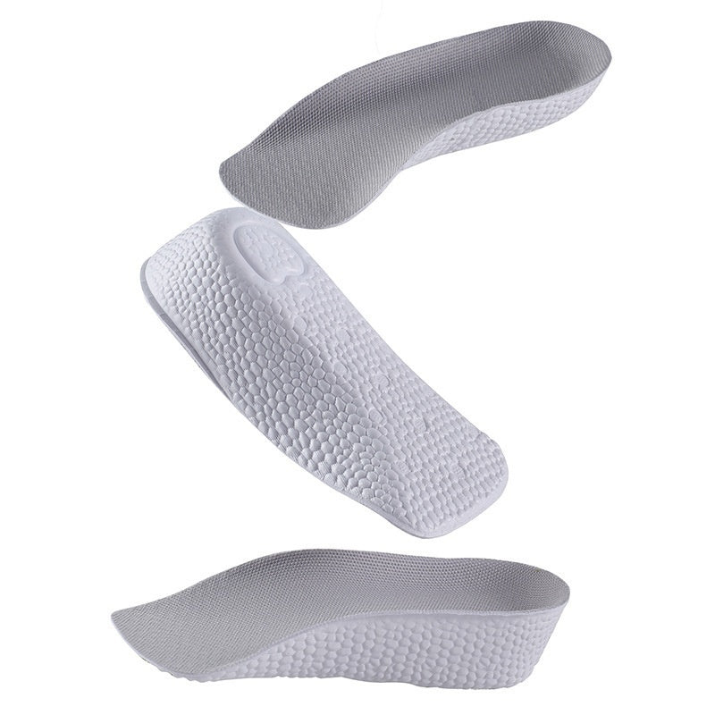 Plantilla invisible para aumentar la altura, cómoda y gruesa, media plantilla que aumenta la plantilla