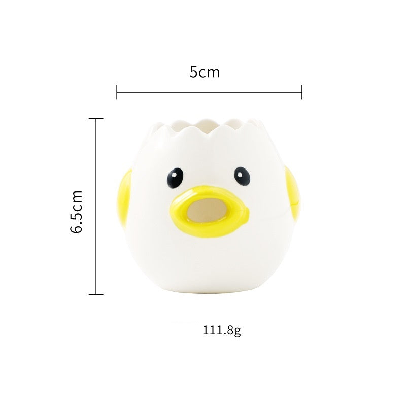 Séparateur de blanc d'œuf en céramique, poulet mignon, accessoires de cuisine pratiques