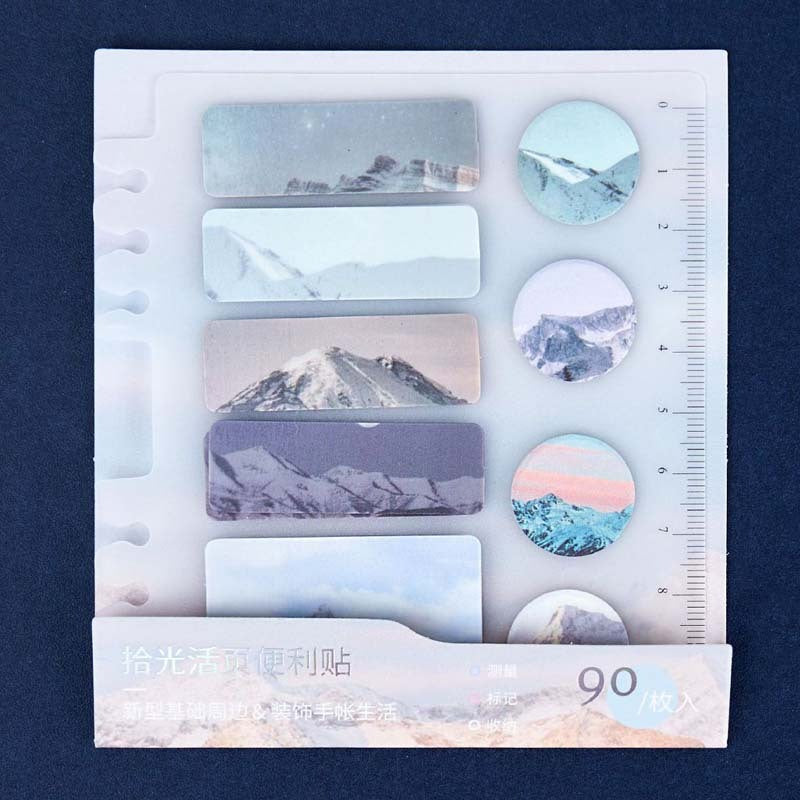 Autocollant d'index de note autocollante de marque de plaque inférieure en PP