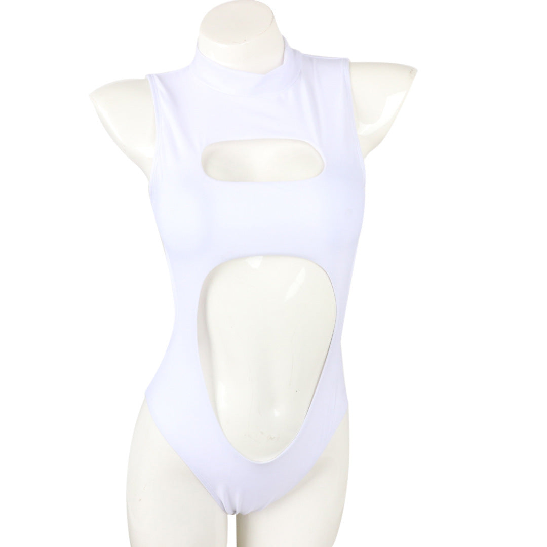 Maillot de bain une pièce à fermeture éclair pour femme
