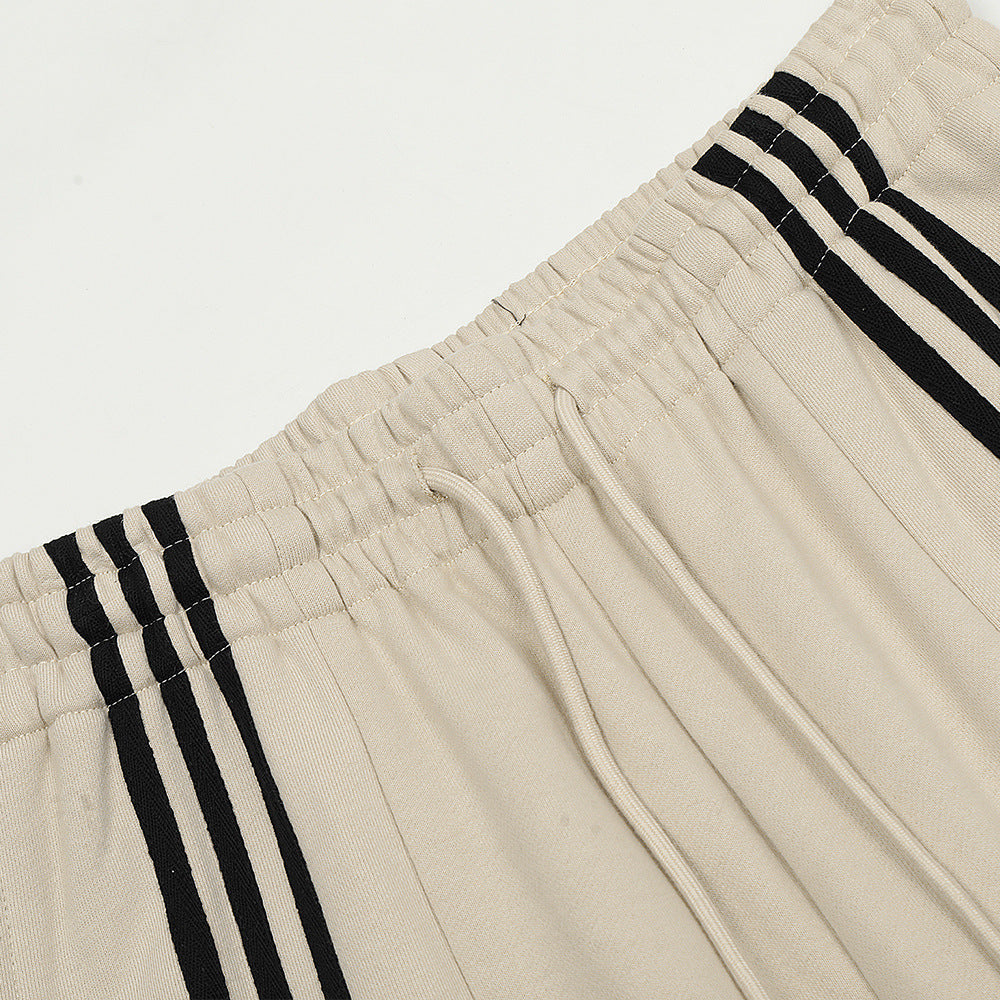 Fashion Three Bars Straight Casual Pants Men