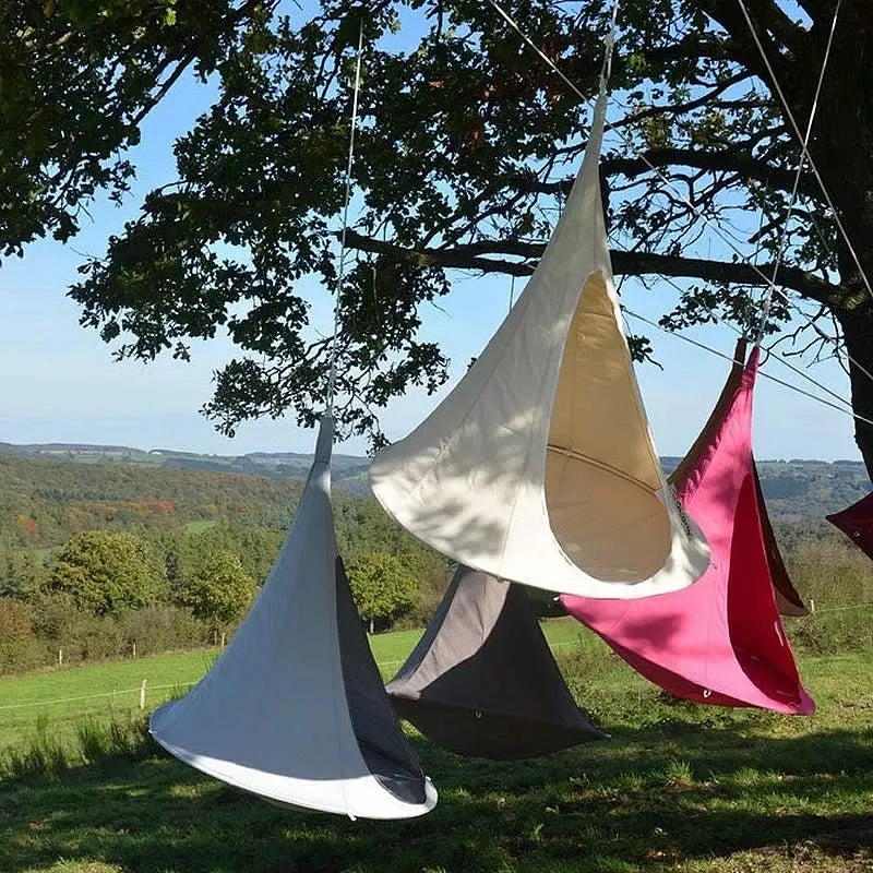 Platillo volador, hamaca de nailon portátil ligera para mochilero, Camping, elementos esenciales para acampar
