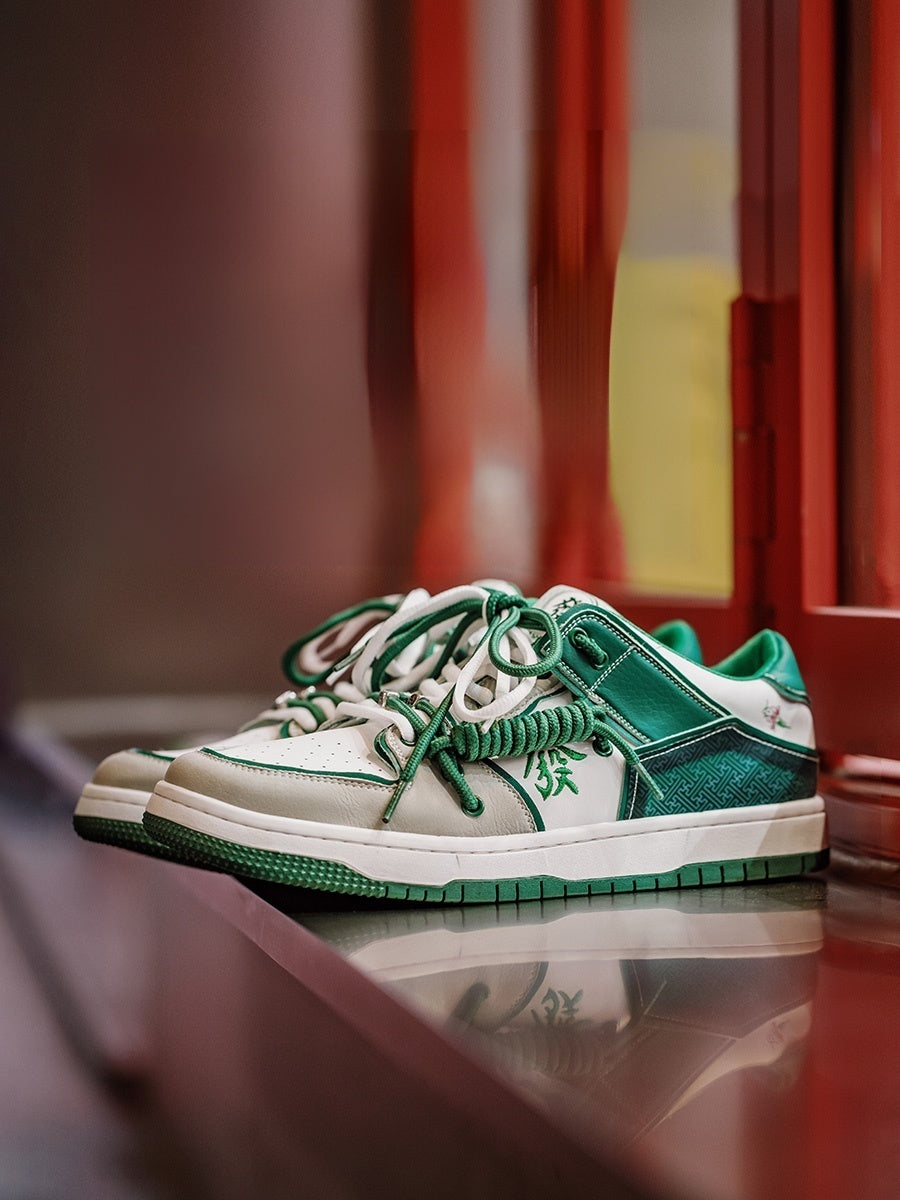 Zapatos casuales deportivos de suela gruesa Mahjong