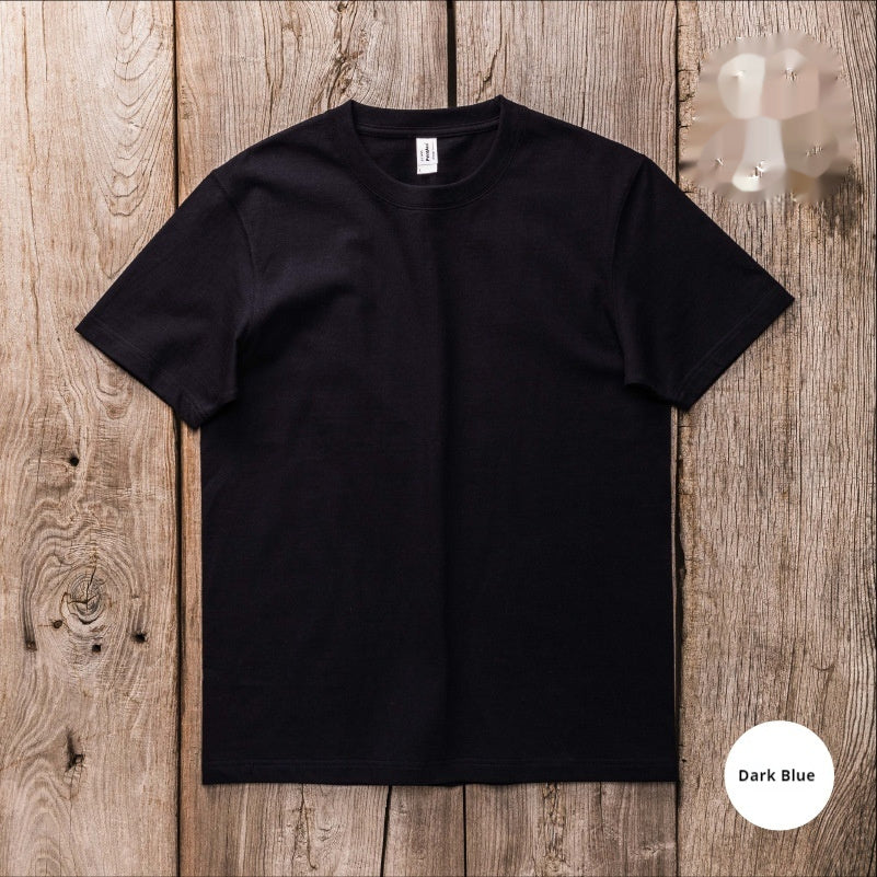 Unisex Thickened Heavy Pullover Japanese Short Sleeve Loose