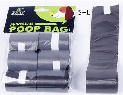 Scooper de merde pliable de voyage pour animaux de compagnie de chien avec 1 rouleau de sacs décomposables cuillère de merde propre ramasser les excréments nettoyant Epacket expédition
