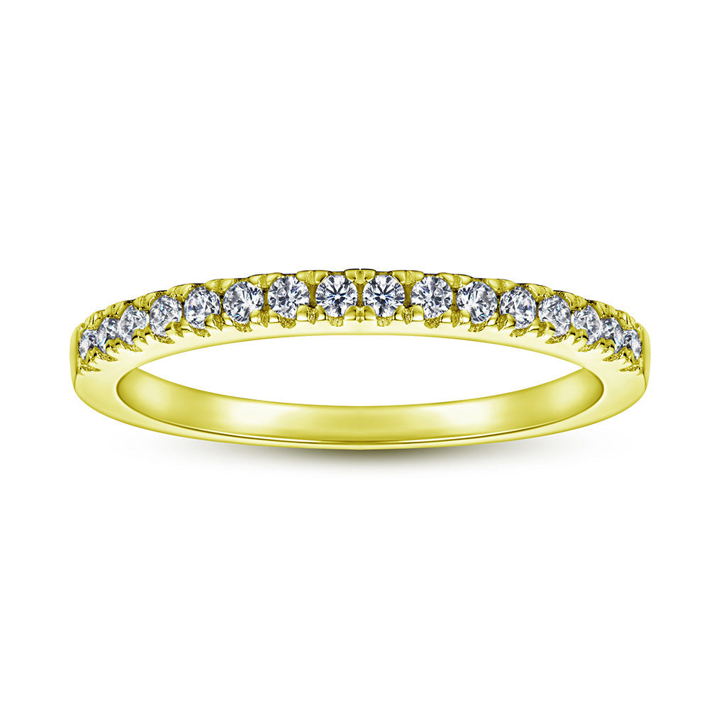 Bague en argent 925 sertie de diamants Fashion Lady