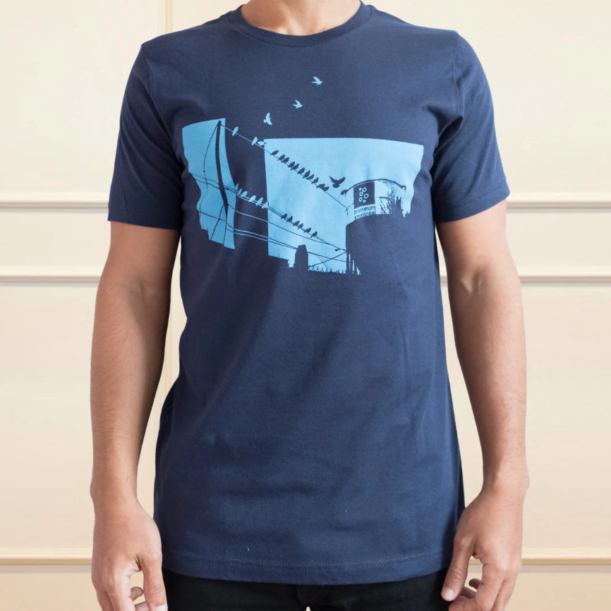 European And American Montreal Brewers Navy T-shirt