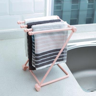 Étagère pliable pour torchons, accessoires de cuisine, organisateur de gadgets 