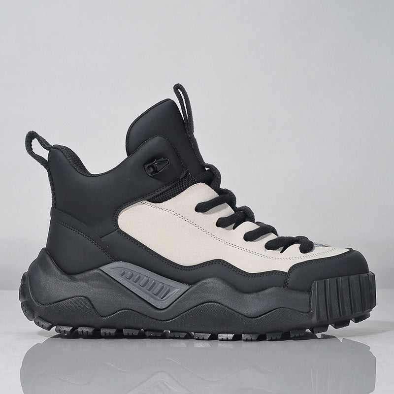 Chaussures pour hommes à plateforme haute, respirantes et légères