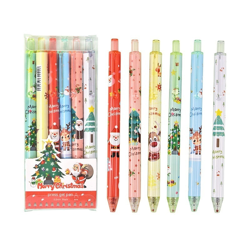 Stylo Gel à pression pour cadeau de récompense de noël, stylo à bille, Signature