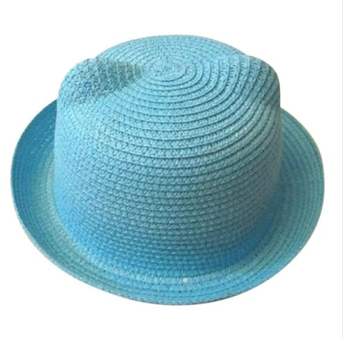 Chapeau d'été coréen oreilles de chat mignon, chapeau de paille, chapeau de soleil