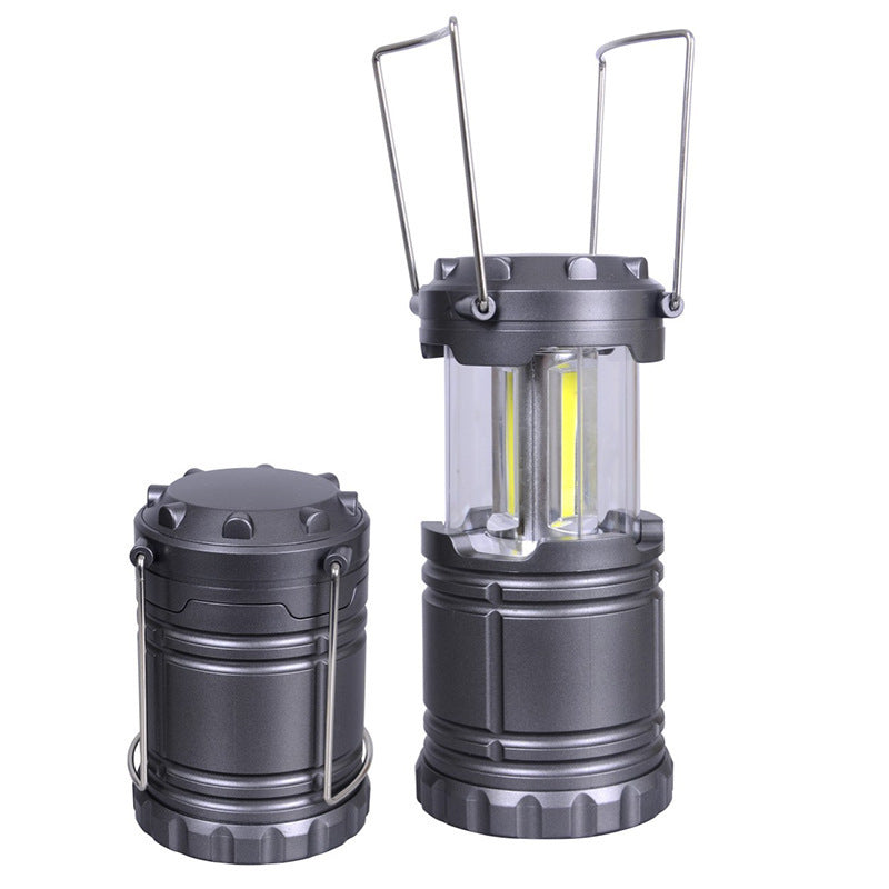 Lampe LED de camping COB avec crochet télescopique portable d'urgence, commerce extérieur direct d'usine, nouvelle collection