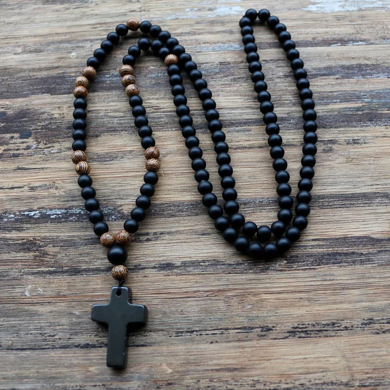 Collier Oeil de Tigre pour Homme Volcano Stone