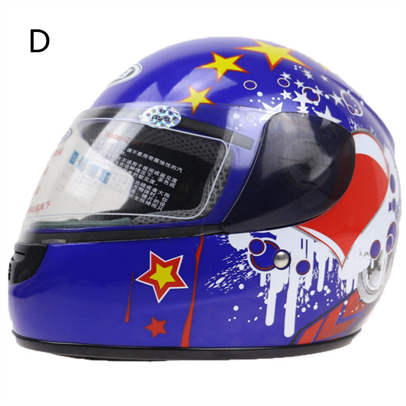 Casco De Kart Para Niños Cabeza De Moto Para Niños