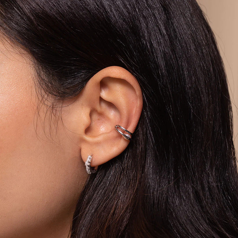 Sterling Silver Needle French Style Pearl Earrings