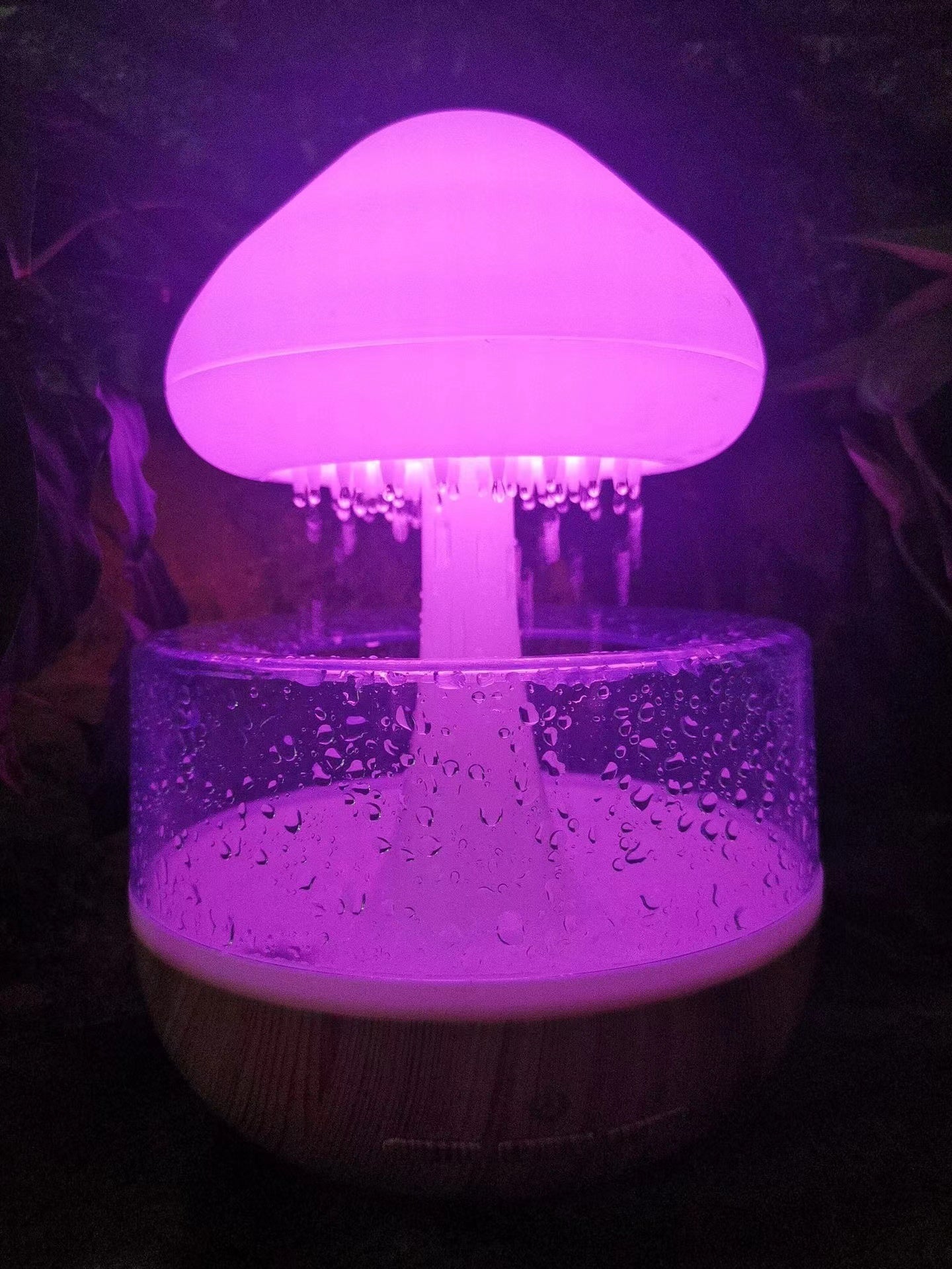Venta al por mayor, lámpara de seta con Aroma de nube de lluvia, difusor de aceite esencial de aromaterapia, Micro humidificador, luz nocturna de nube de lluvia