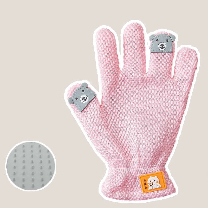 Guante para mascotas Guante de aseo para gatos Guantes para cepillo para quitar el pelo de gato Pelo flotante para gatos Cepillo para quitar el pelo de mascotas Baño para perros Peine de masaje Guantes de depilación de silicona