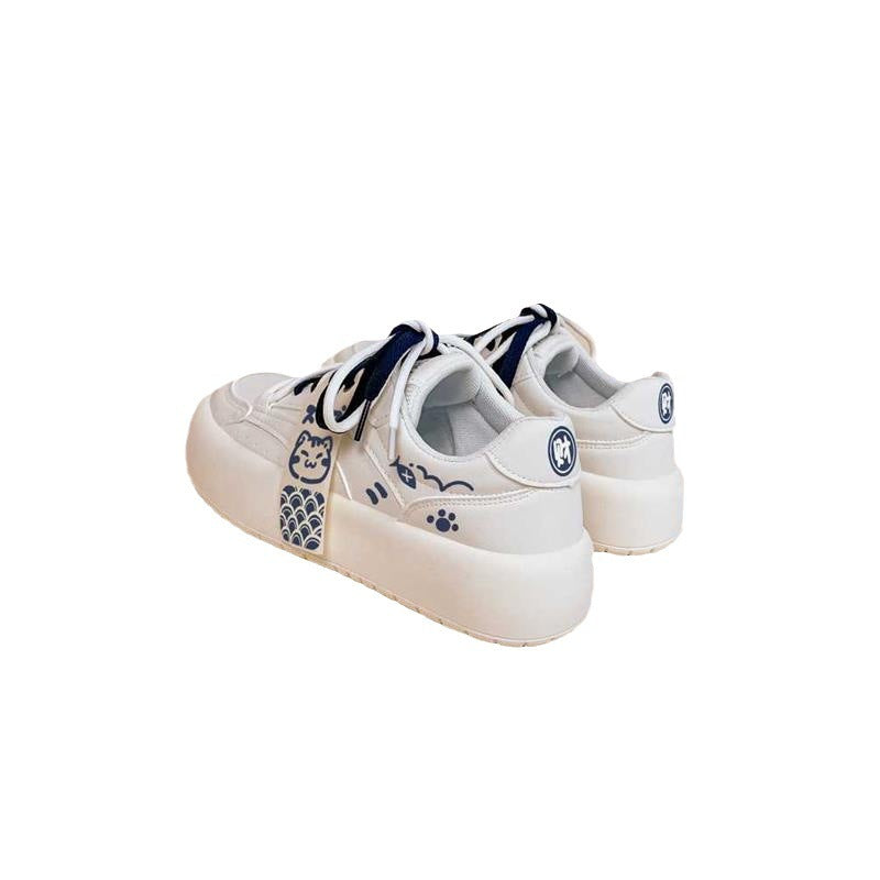 Sentido del diseño de zapatos de pan deportivos y de ocio para niñas lindas japonesas