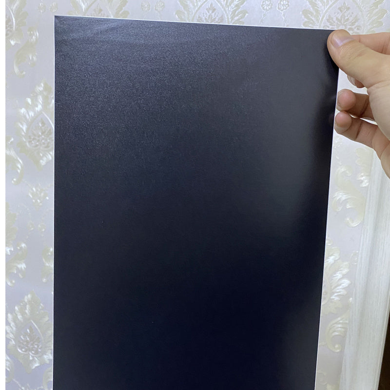 Etiqueta de impresión autoadhesiva de PVC negro mate, pegatina mate A4