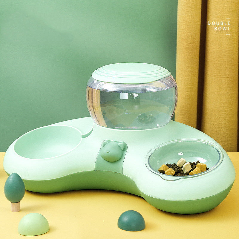 Cuenco Doble De Alimentación Y Agua Potable Automático Crescent