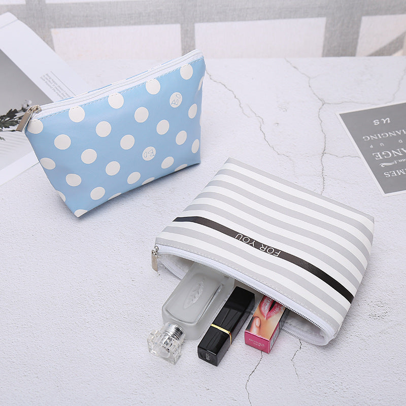 Gift Customized Women's PU Leather Handbag Fashionable Cosmetic Bag Outdoor Travel Cosmetics Buggy Bag