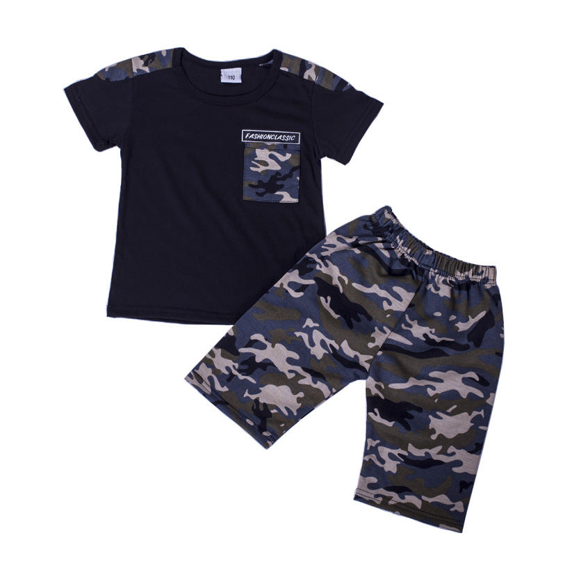 Costume de sport garçon camouflage 