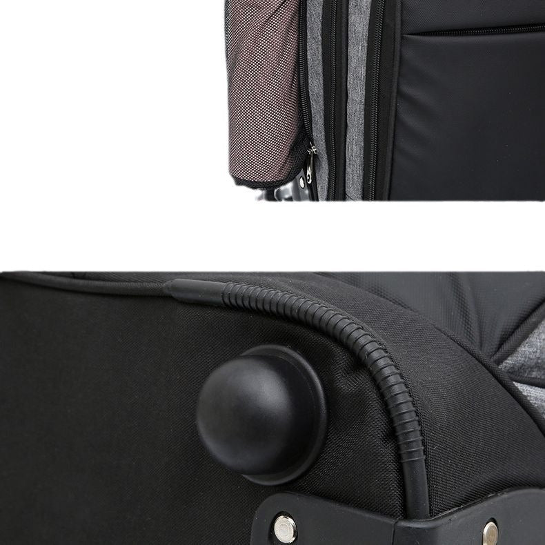 Mochila con ruedas para estudiantes de secundaria, bolso con ruedas grandes de gran capacidad