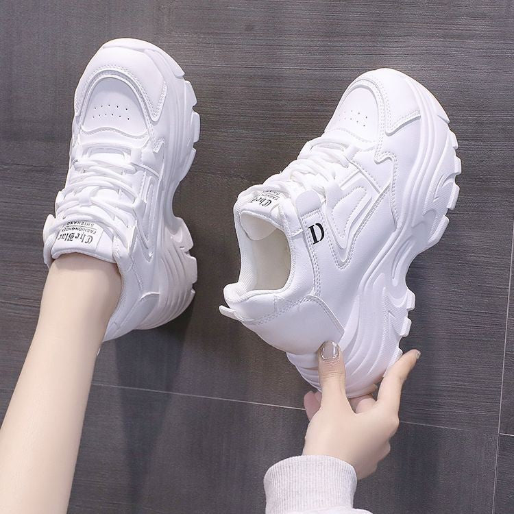 Chaussures pour femmes automne talon caché chaussures blanches femme Sneaker
